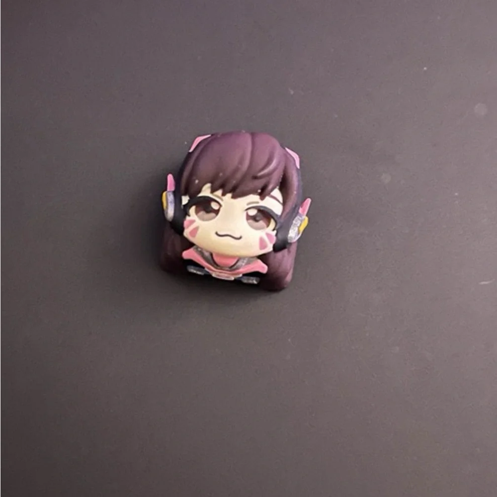 Cute Overwatch Character Artisan Keycap for Mechanical Keyboards - D.Va